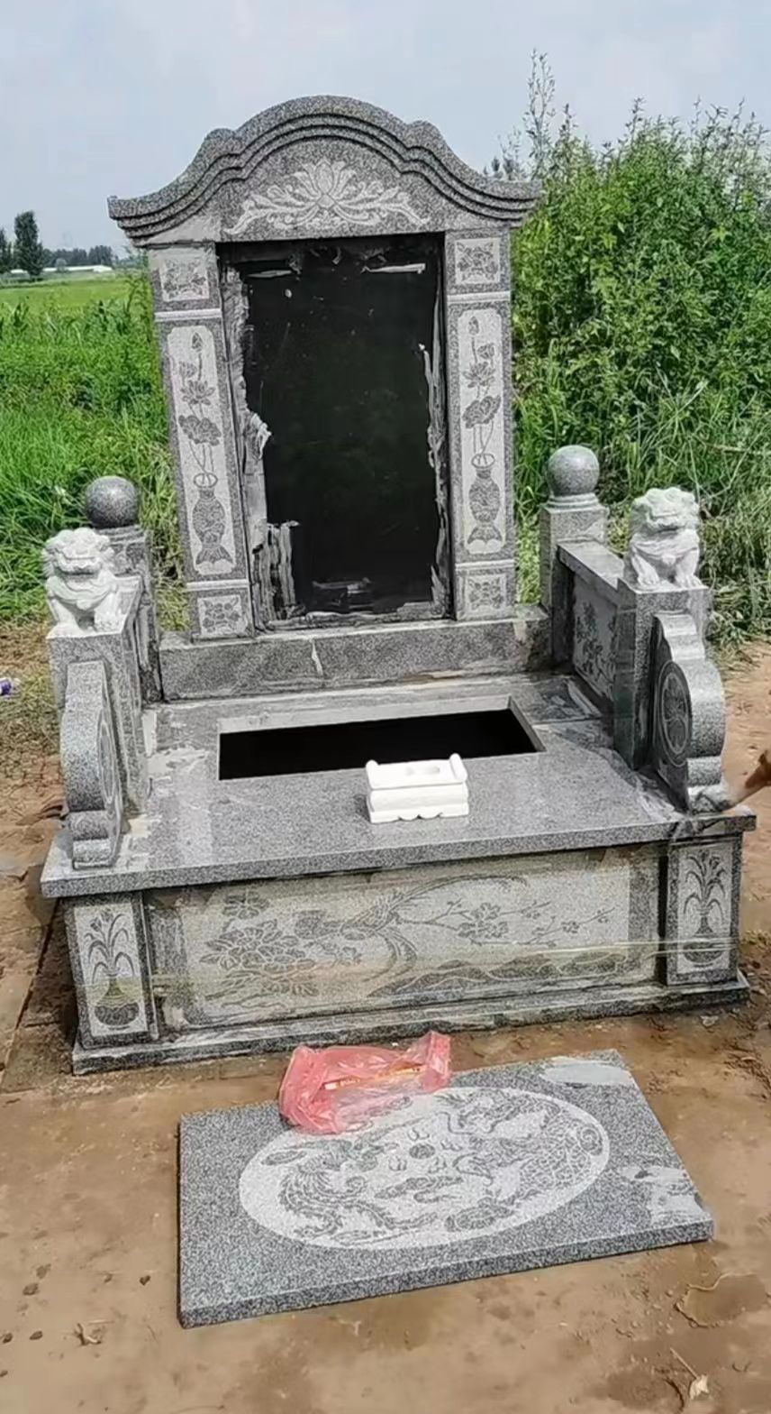 現代山西黑墓碑款式